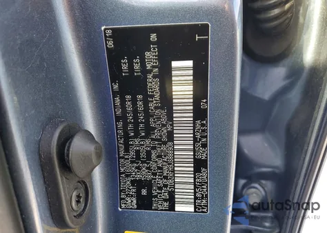 2018 Toyota Highlander Le z USA, uszkodzony, nr VIN 5TDBZRFH9JS888908